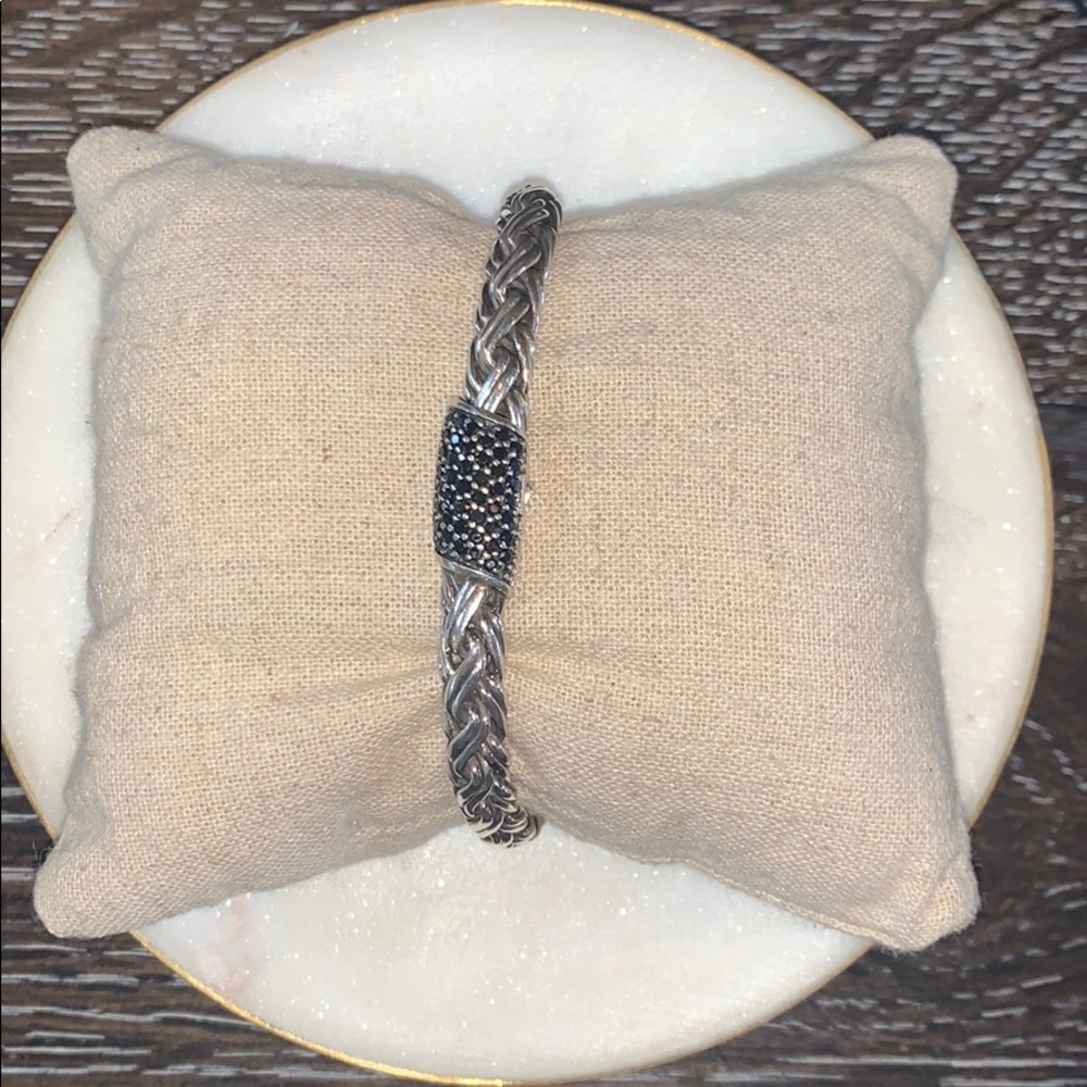 JOHN HARDY Chain collection black diamond bracelet